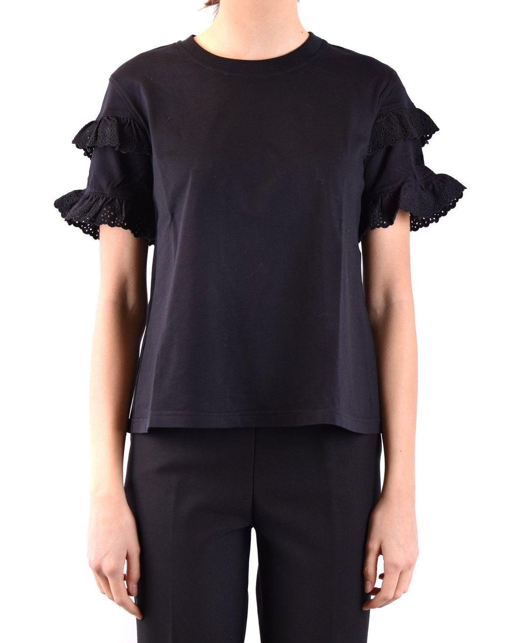 McQ Alexander McQueen Black Tshirt Short Sleeves