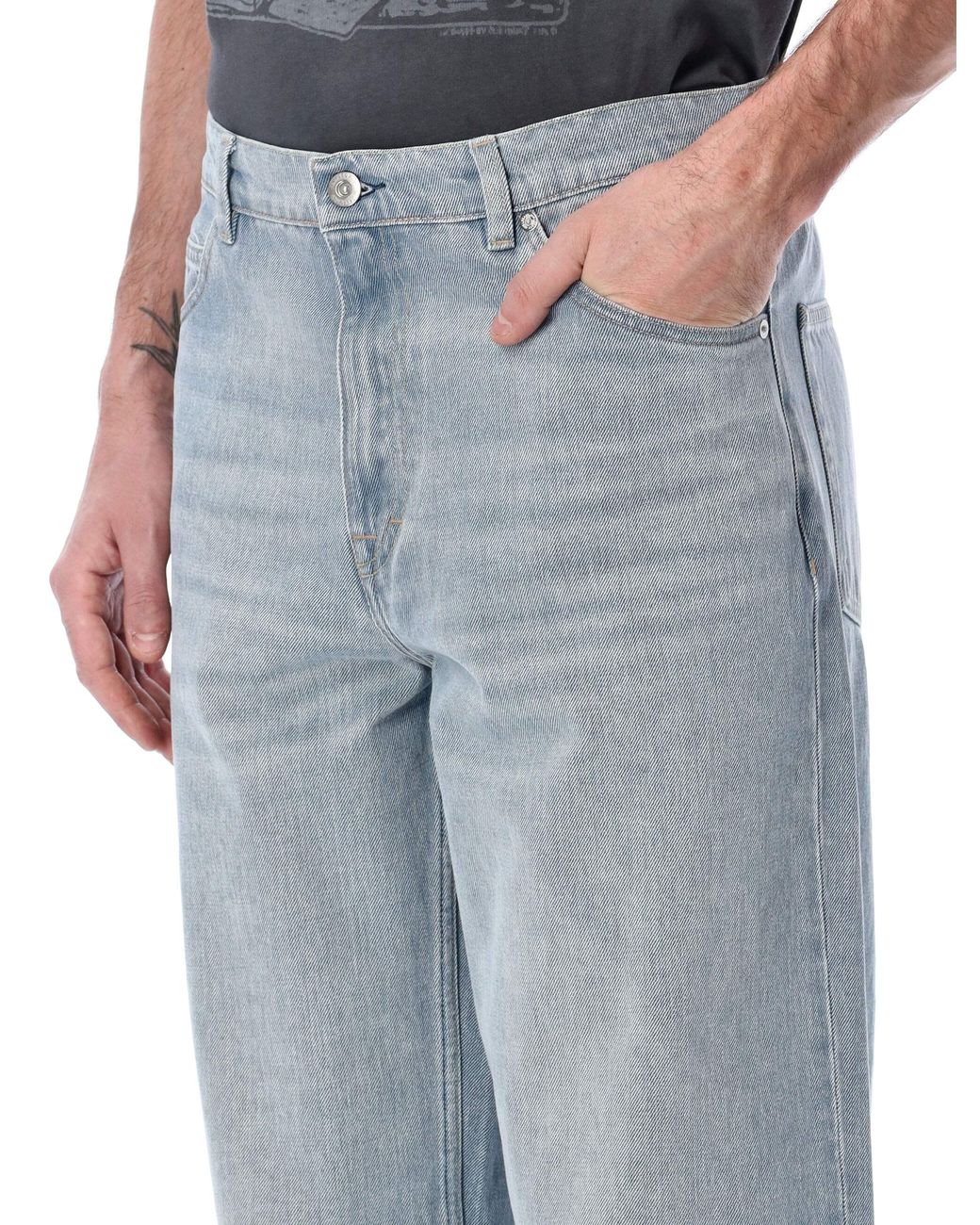 Our Legacy Blue Vast Cut Wide-Leg Jeans