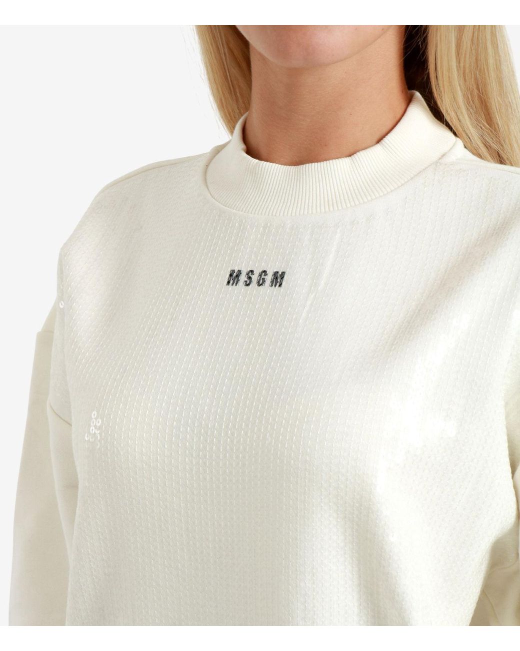 Pulls Beige MSGM en coloris White