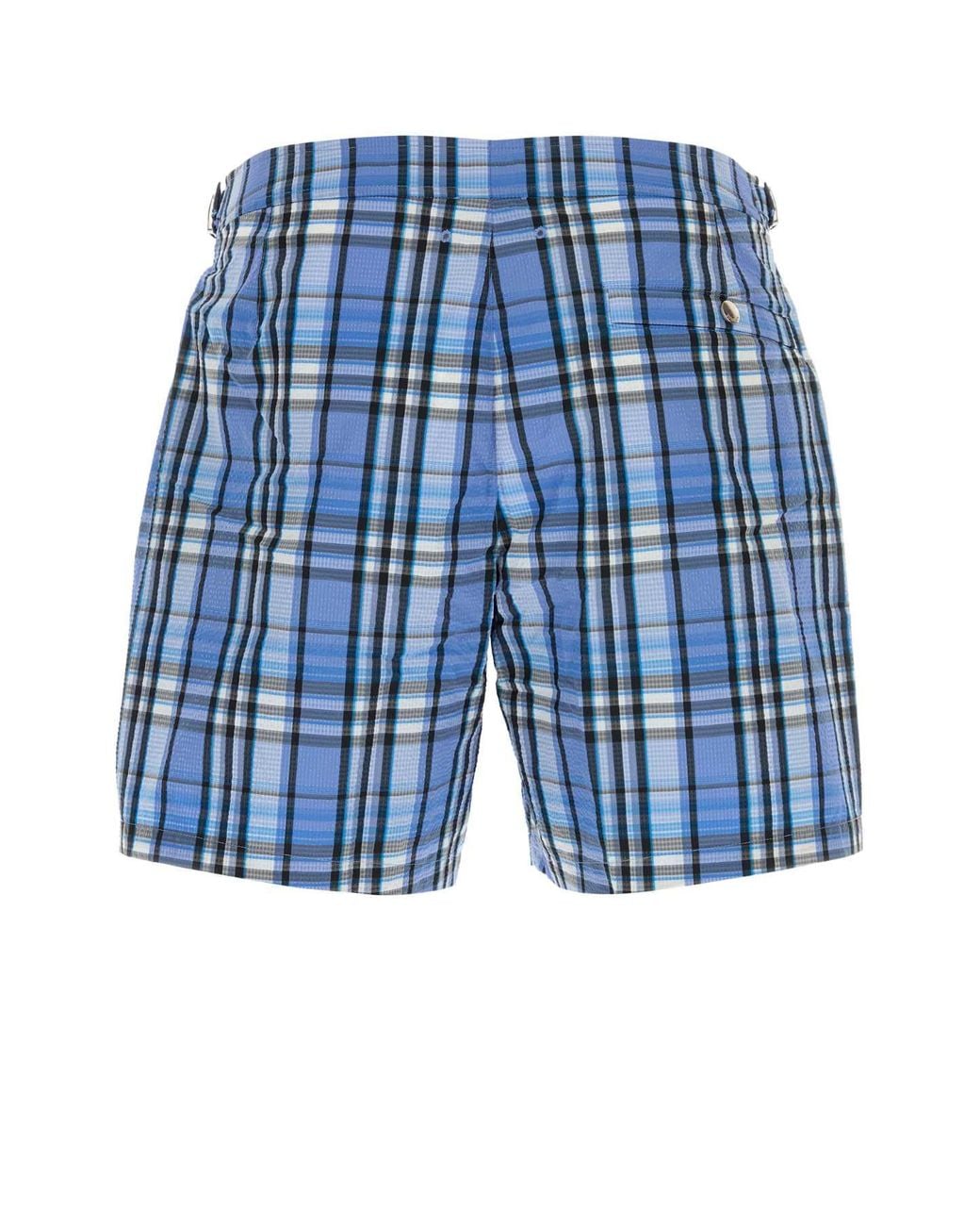 Burberry Blue Embroidered Polyester Blend Swimming Shorts for men