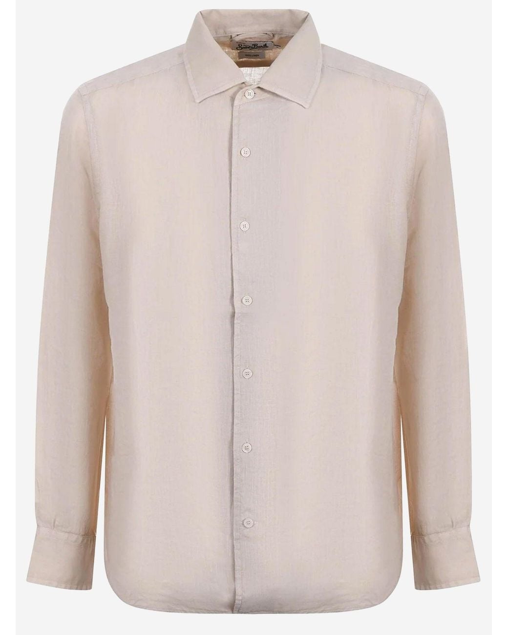 Mc2 Saint Barth Pink Linen Shirt for men