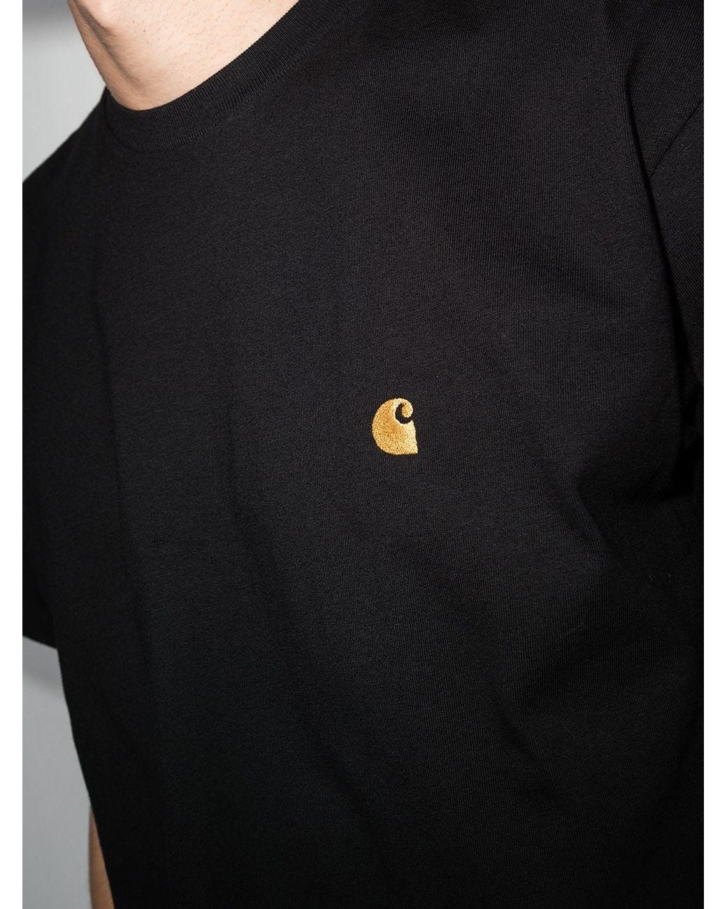 Carhartt Black Logo Cotton T Shirt