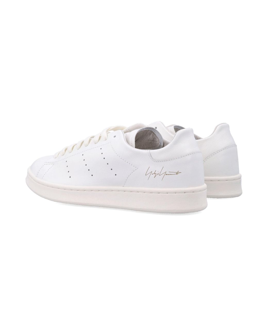 Y-3 White Stan Smith Leather Trainers