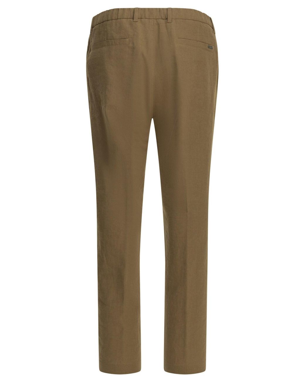 Herno Natural Casual Linen Pants for men