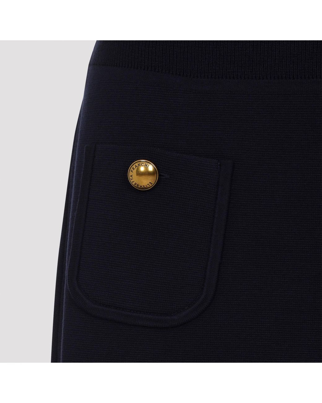 Elisabetta Franchi Black Blu Notte Knit Dress