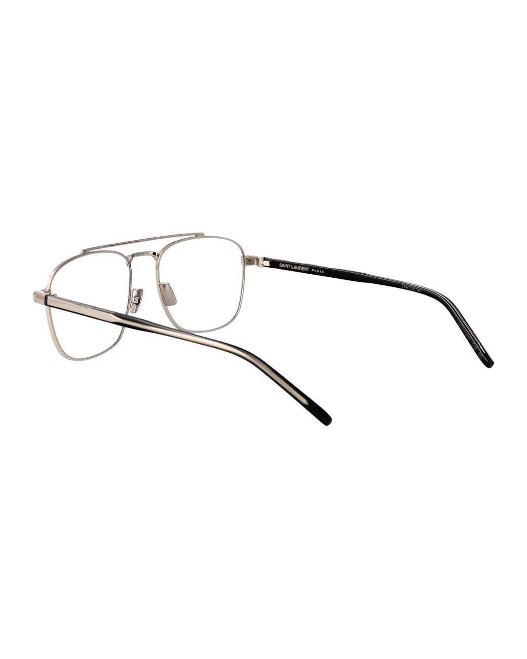 Saint Laurent Metallic Aviator Optical Sl 665 Opt 002