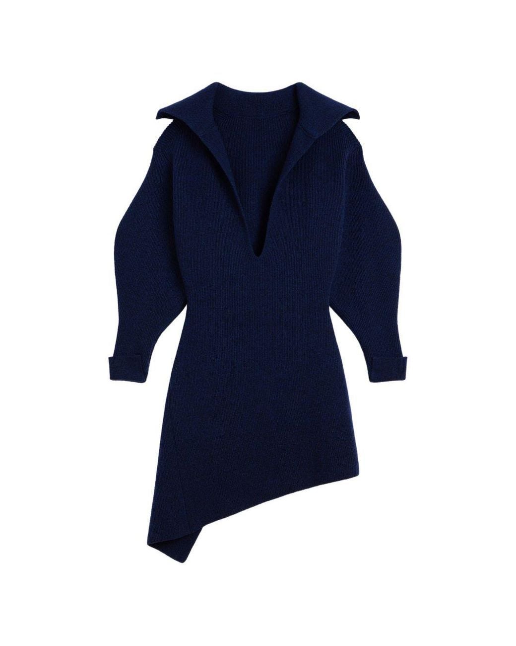 Givenchy Blue Wool And Cashmere Mini Dress