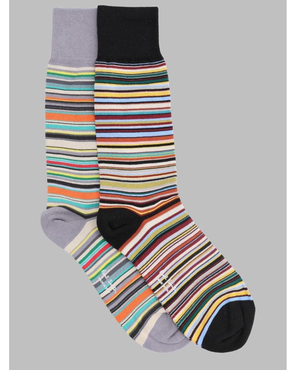 Paul Smith Multicolor Cotton-Blend Dress Socks With Polyamide & Stretch for men