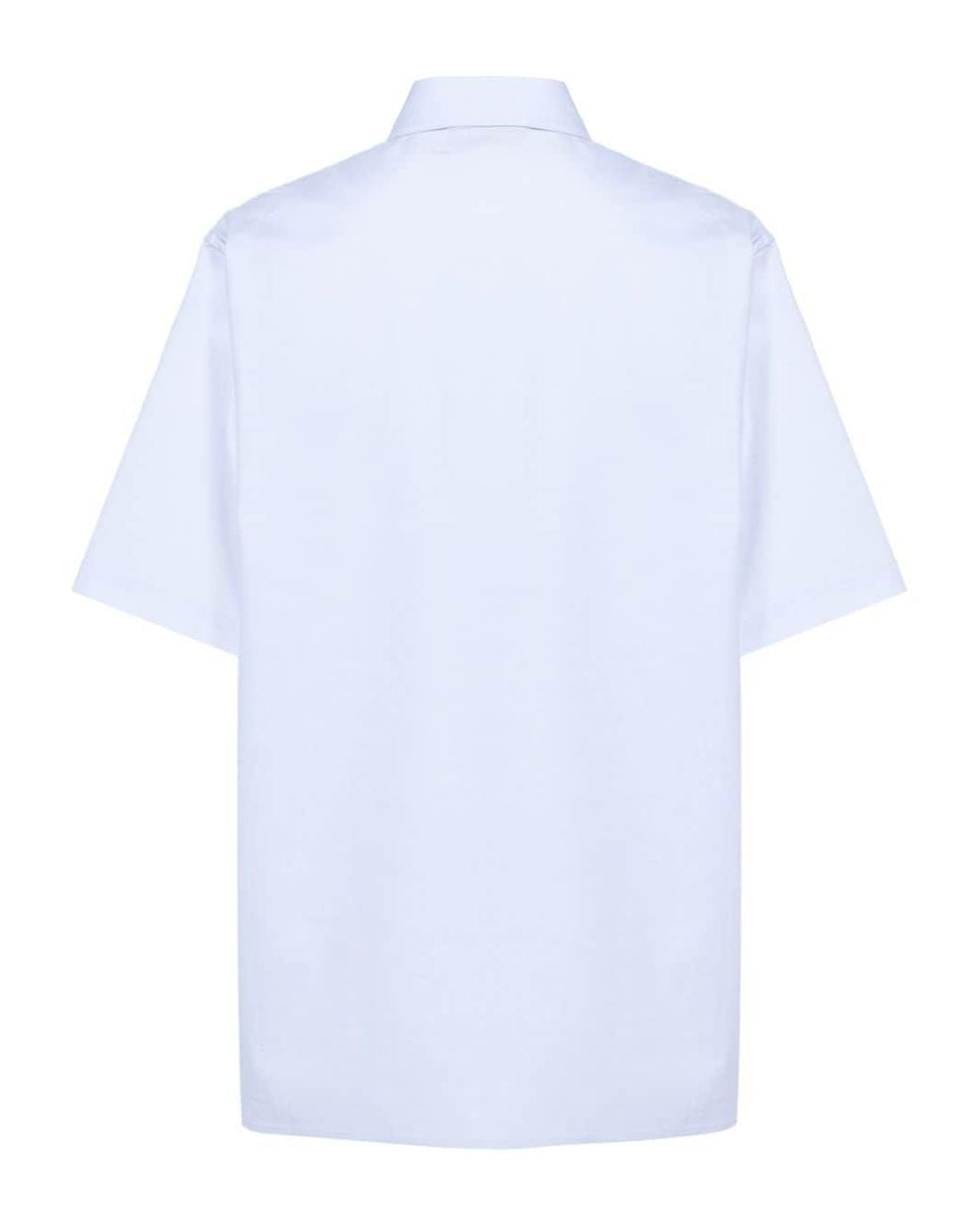 DARKPARK White Straight-Point Collar Cotton Shirt
