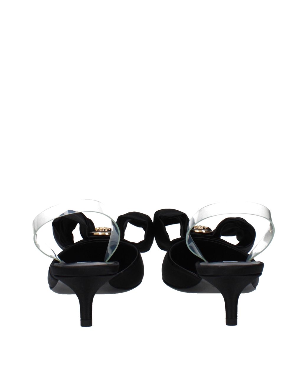Versace Black Alia Slingback Heels
