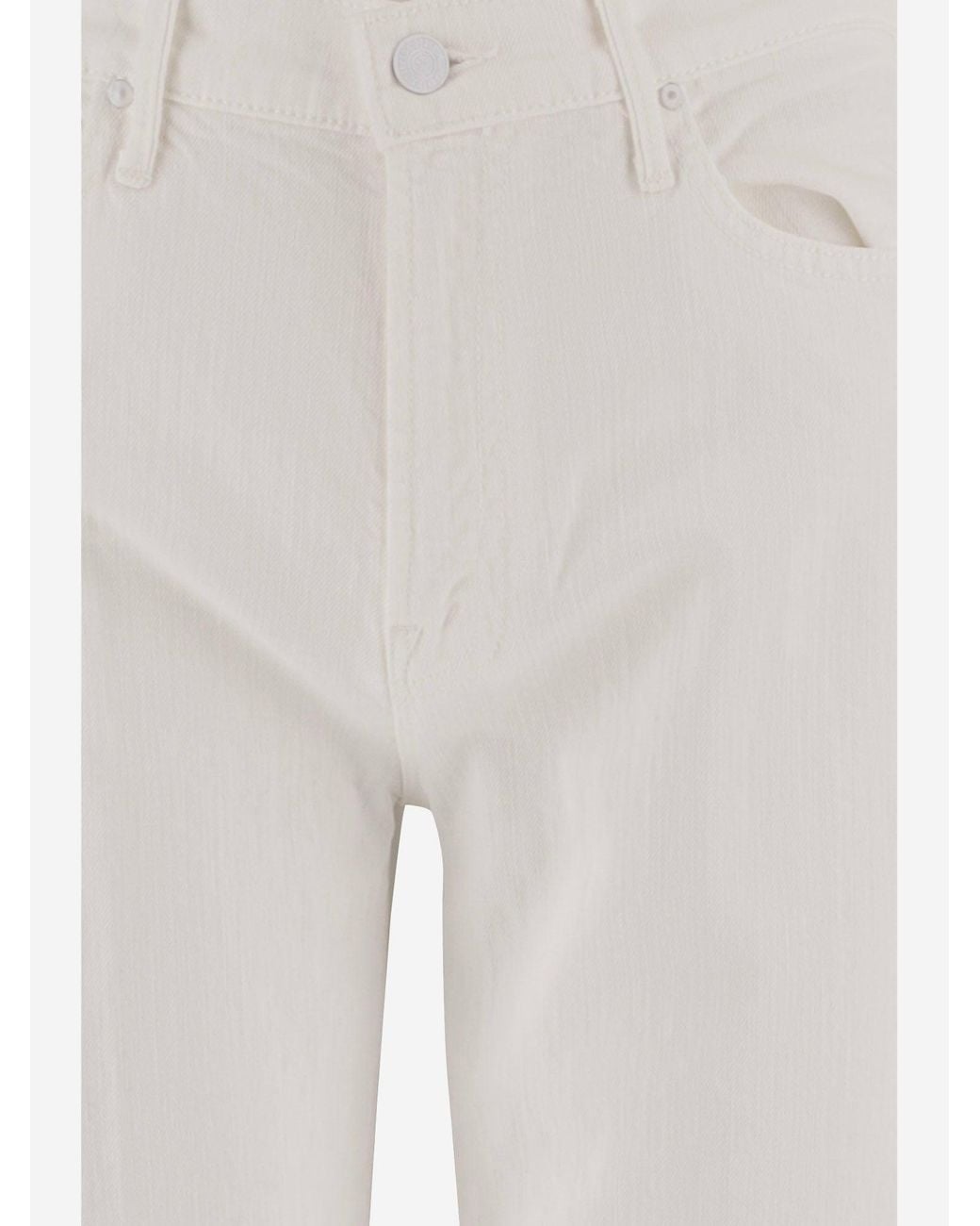 Mother White Jeans Stretch Cotton