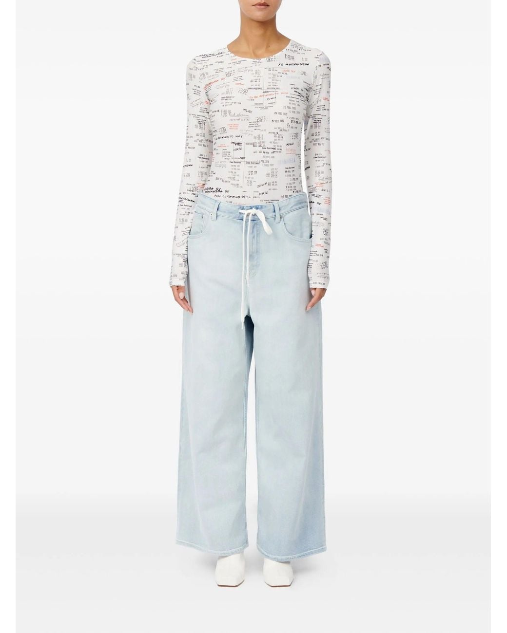 MM6 by Maison Margiela Blue Pants 5 Pockets