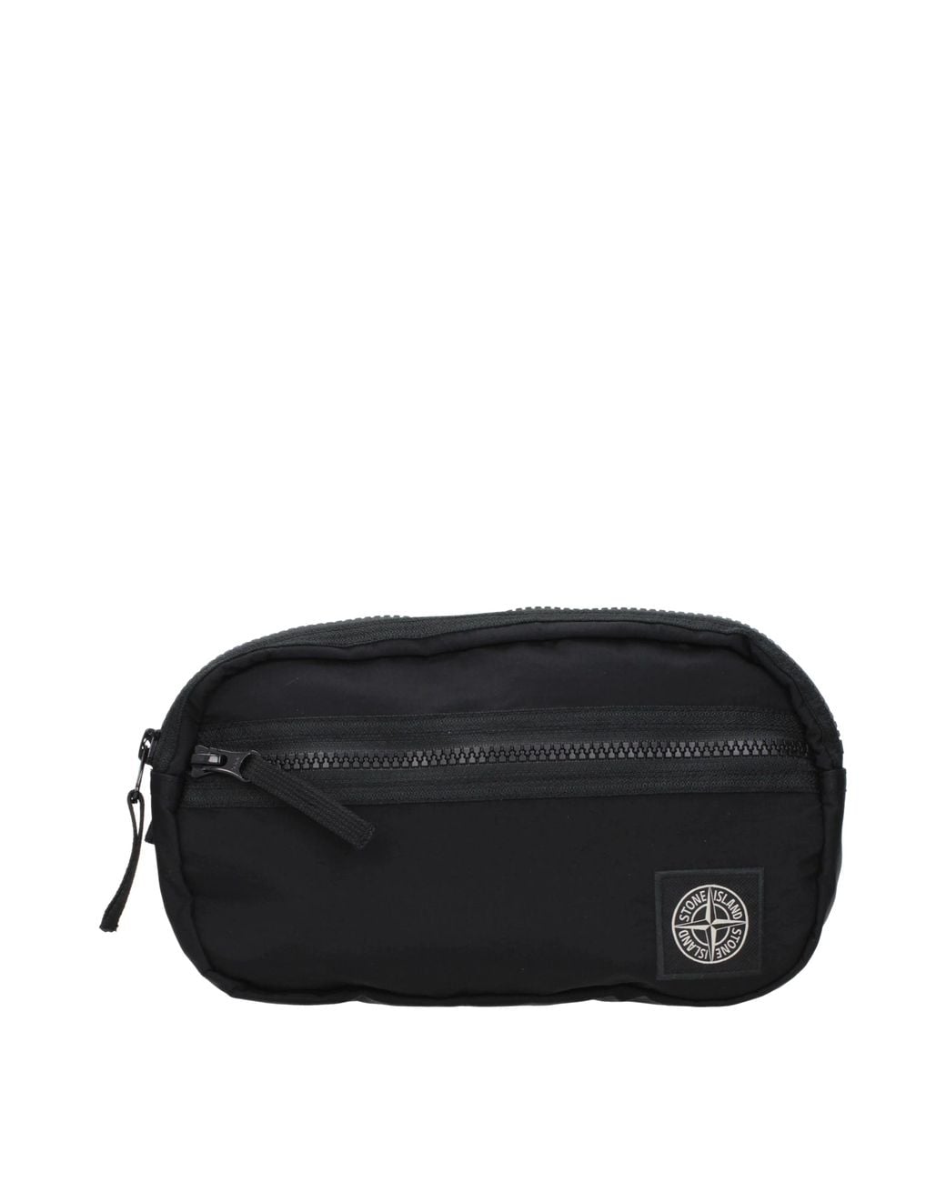 Stone Island Black Backpacks And Whales Tissue Is