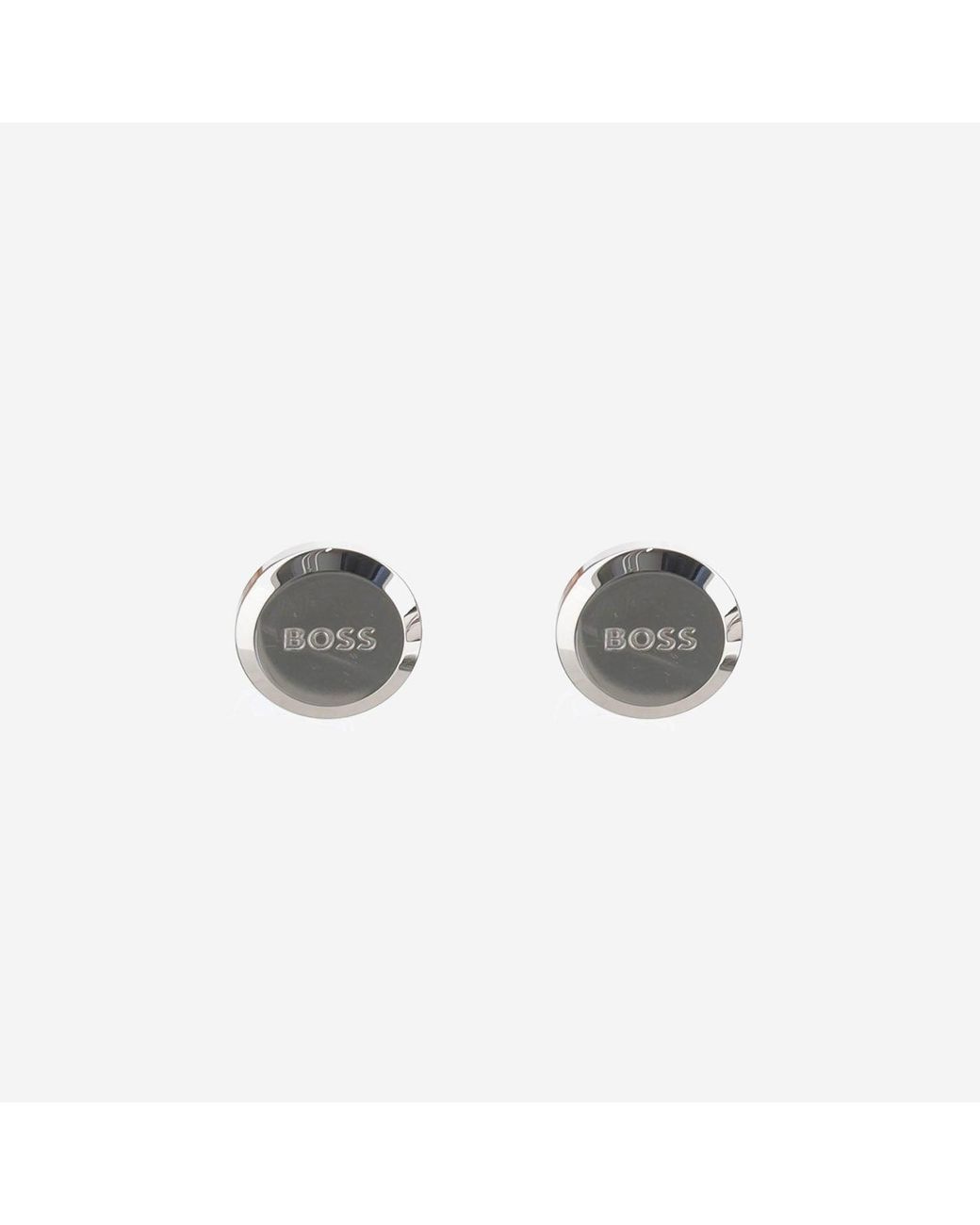 Boss Metallic Brass Cufflinks With Logo