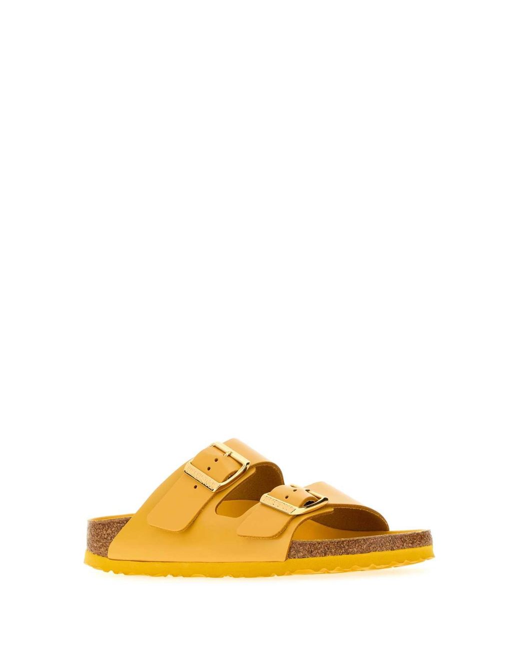 Birkenstock Yellow Arizona Hex Ochre, Amalfi Natural Leather