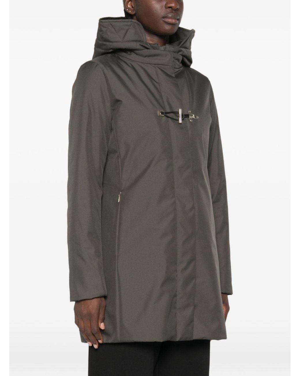 Fay Gray Nylon Midi Parka Coat