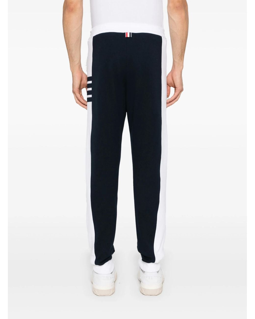 Thom Browne Black Sweatpants W/ Engineered 4 Bar for men