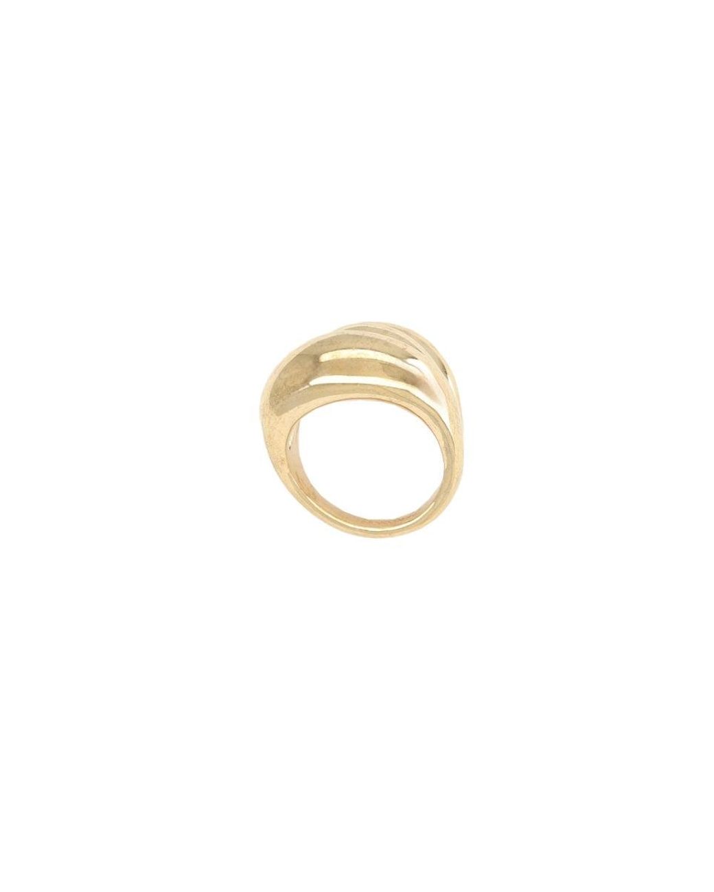 Panconesi Metallic Abstract Sculptural Ring