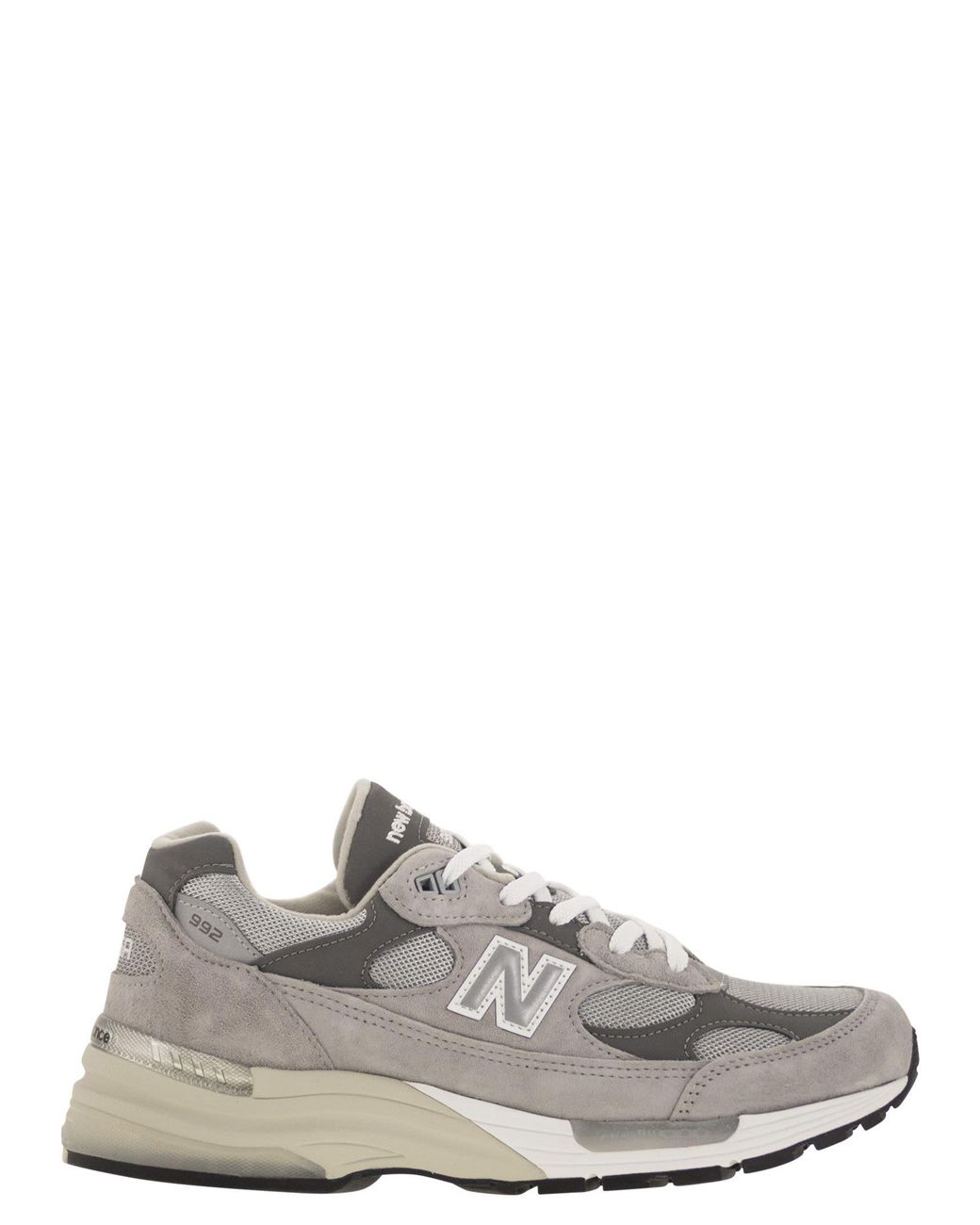 New Balance White 992