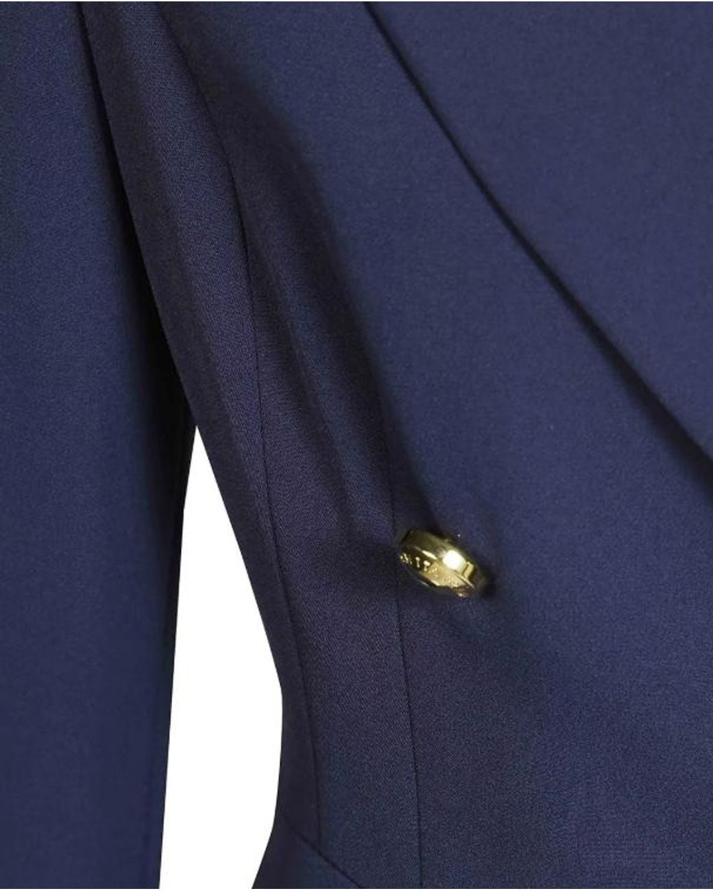 Elisabetta Franchi Blue Double Crepe Stretch Blazer