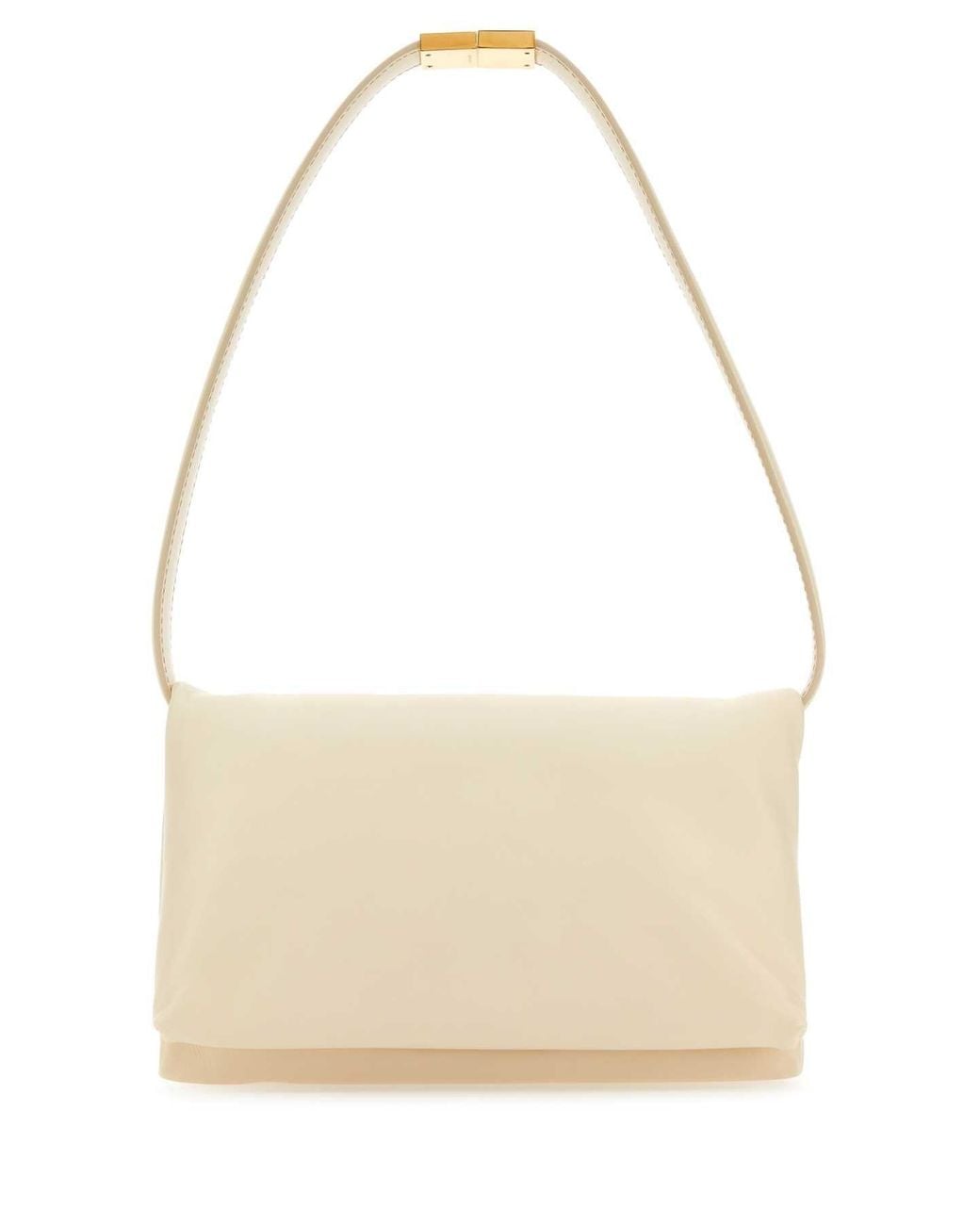 Marni Natural Ivory Leather Prisma Shoulder Bag for men