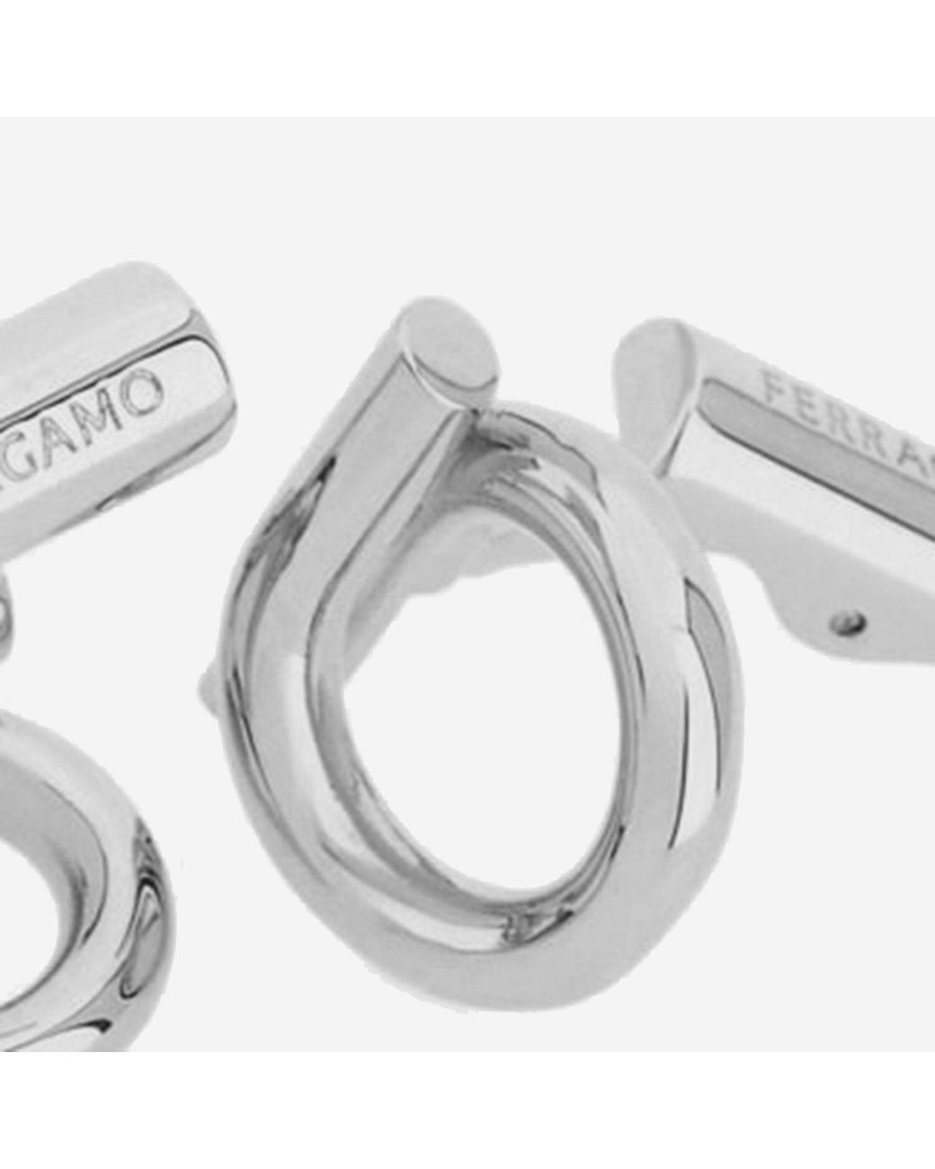 Ferragamo Metallic Clips Bars for men