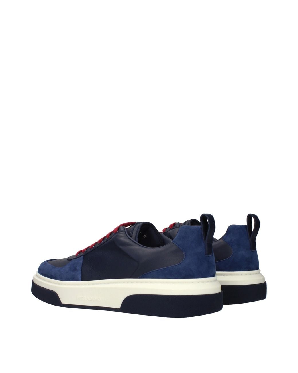 Ferragamo Blue Ferragamo Cassina Gancini Low-Top Sneakers for men