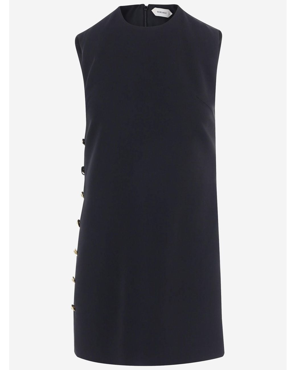 Versace Blue Stretch Viscose Dress