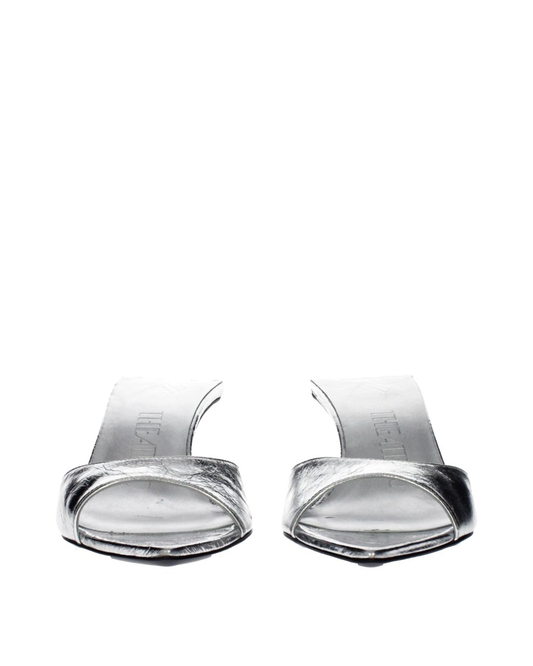 The Attico Metallic Leather Sandals