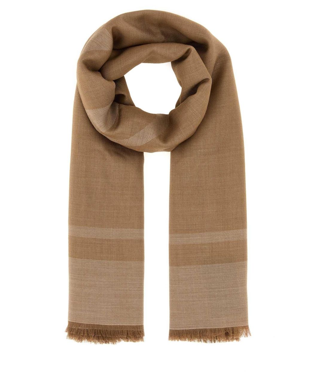 Saint Laurent Natural Biscuit Cashmere-Blend Scarf 140 Cm X 140 Cm