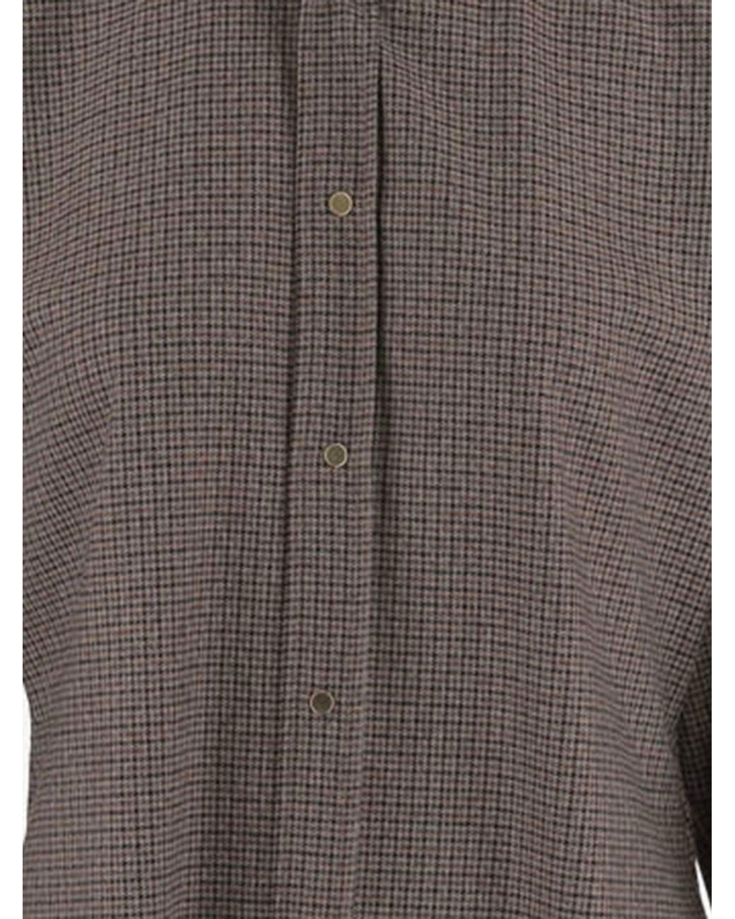 DARKPARK Brown Shirt Viscose Blend Check Polyester