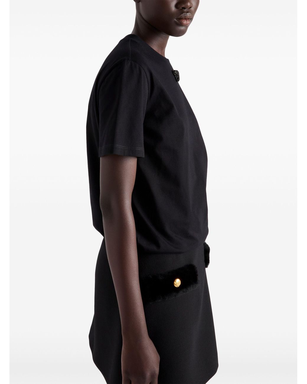 Prada Black 'Crewneck T-Shirt
