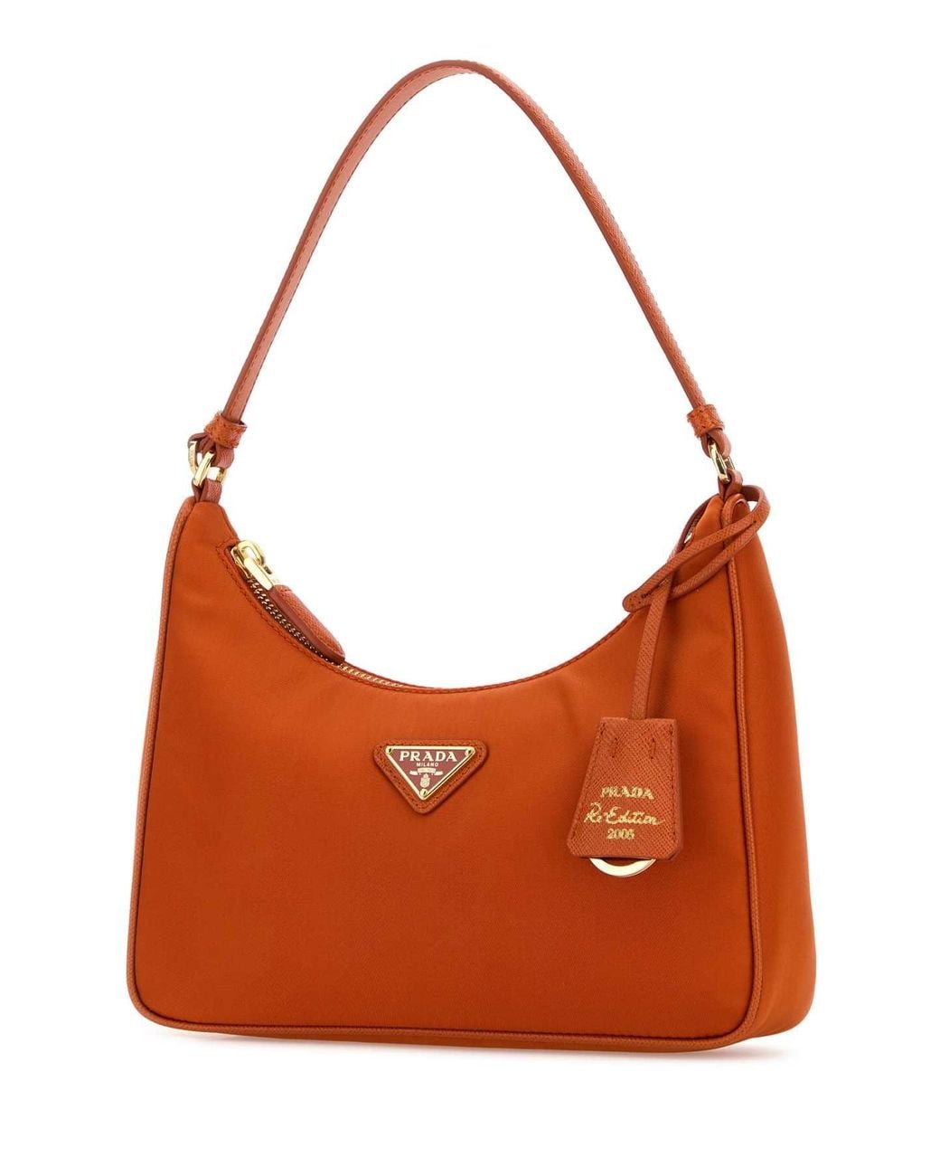 Prada Orange Re-Nylon Re-Edition 2005 Shoulder Bag