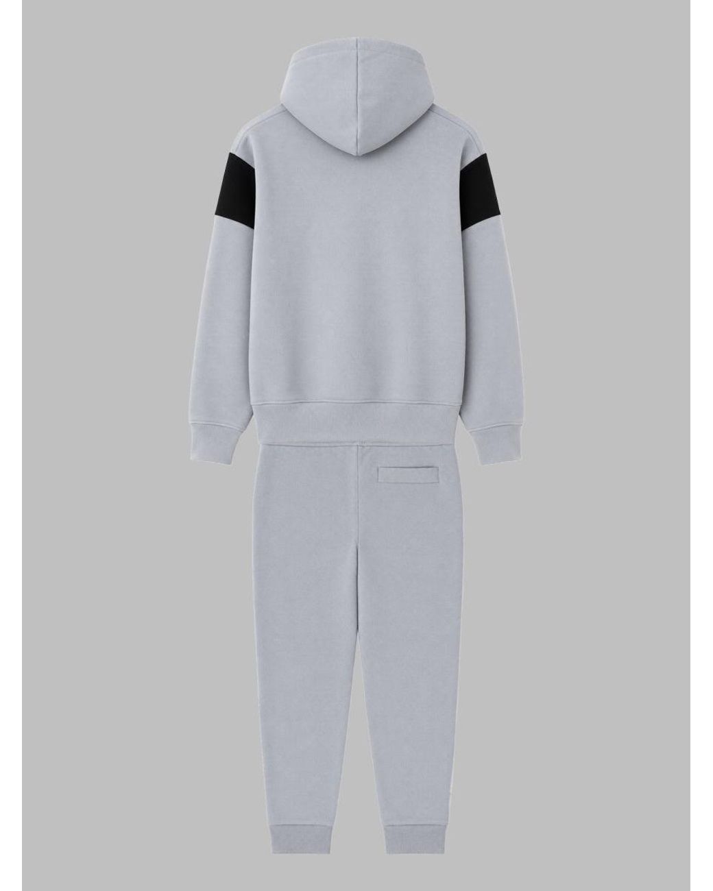 Boss Gray Zip-Up Hoodie And Jogger Set for men