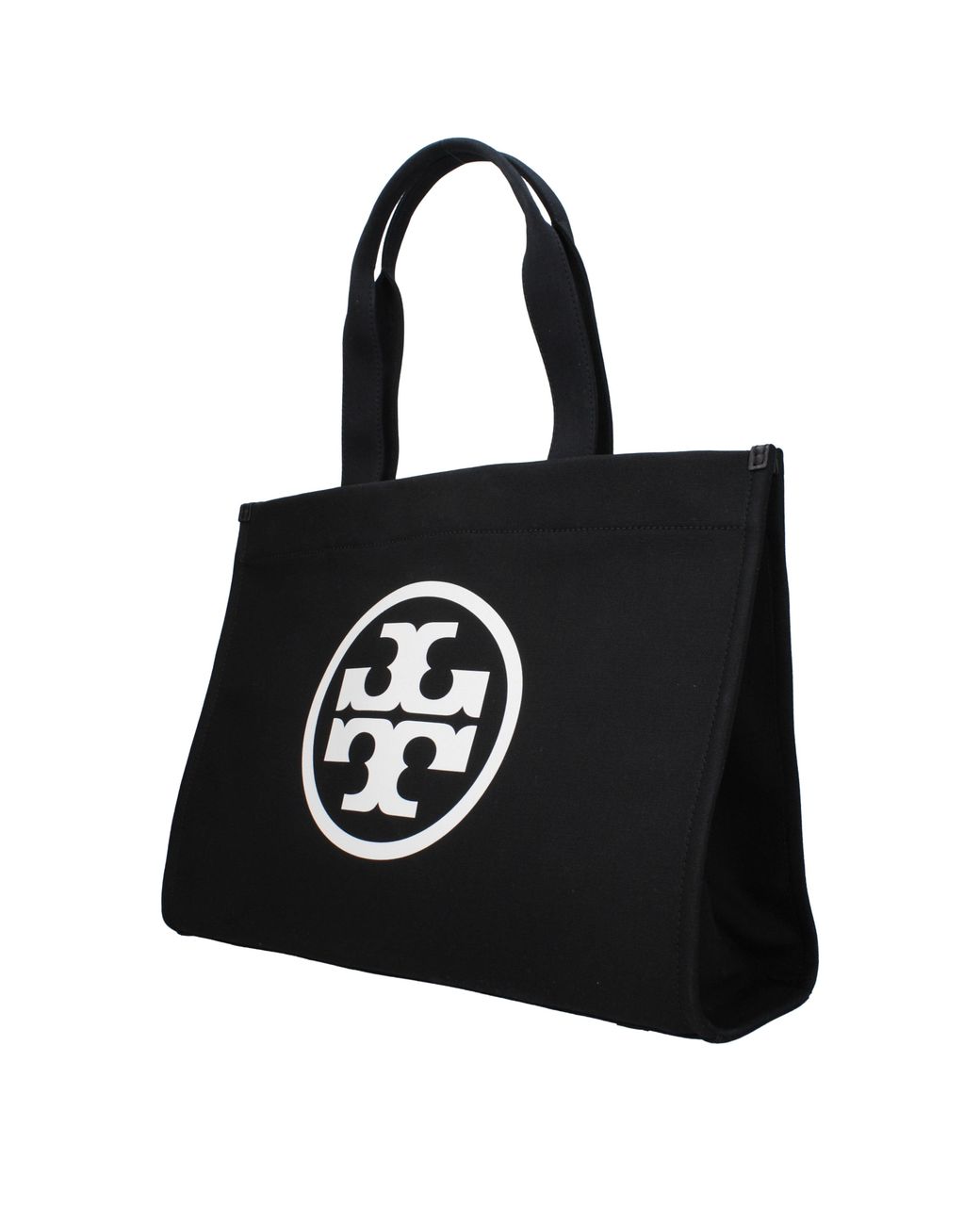 Tory Burch Black Ella Fabric Shoulder Bag