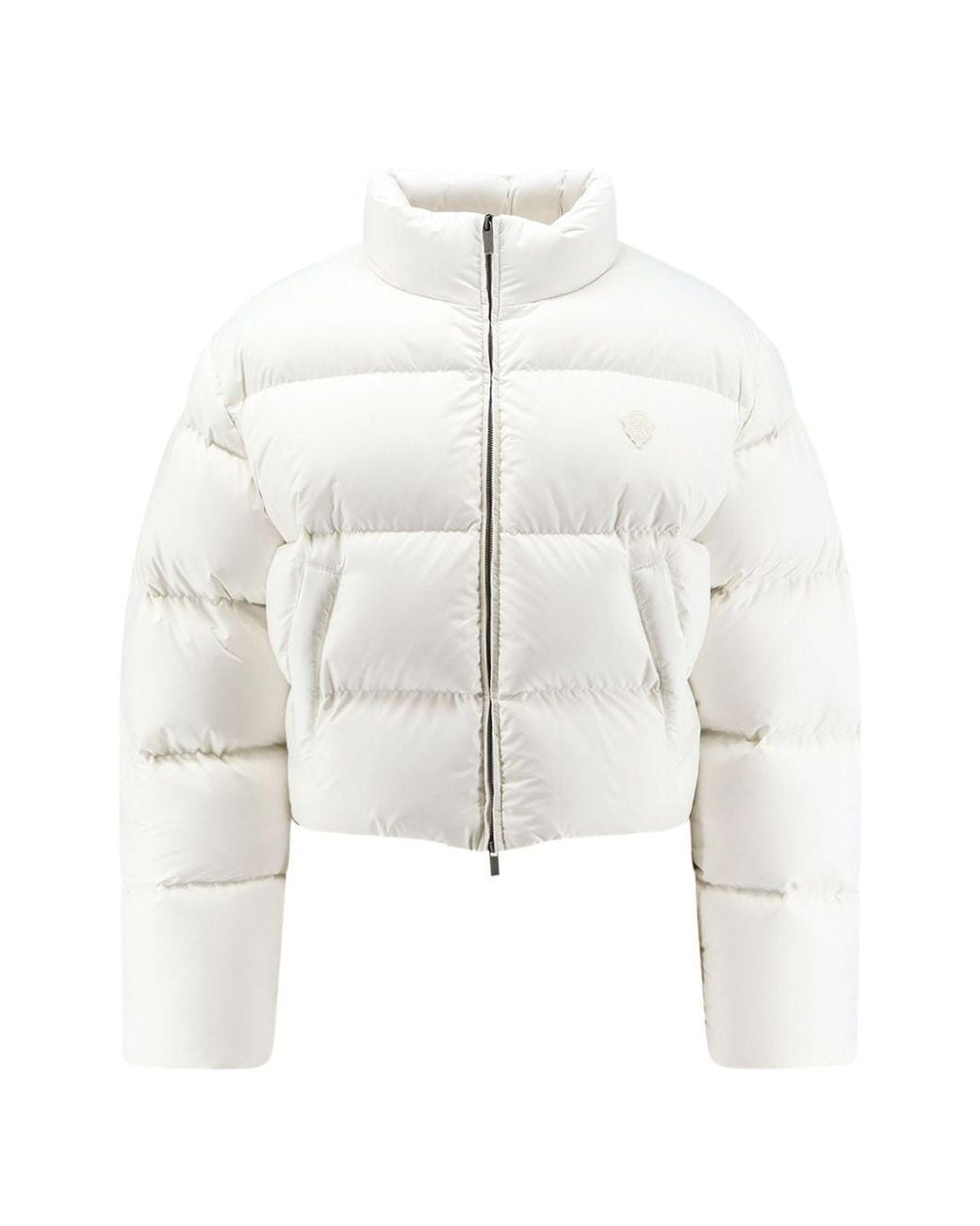 Gucci White Cropped Down Jacket