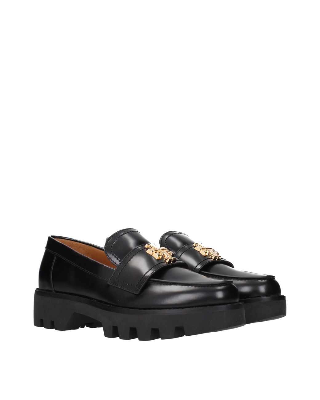 Tory Burch Black Moccasins Skinned