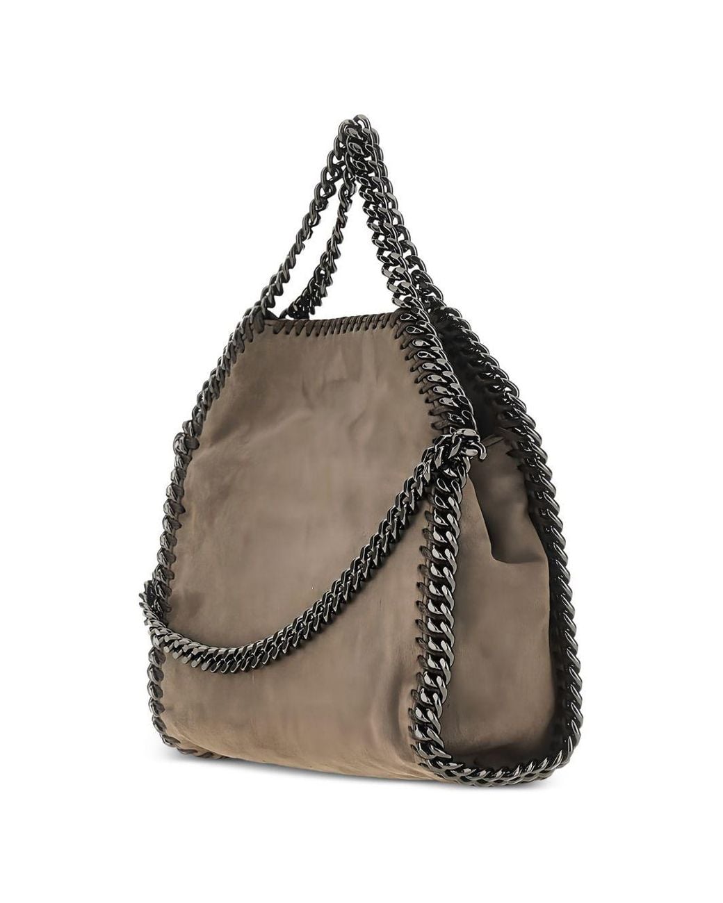 Stella McCartney Brown Falabella Tiny Crossbody Bag