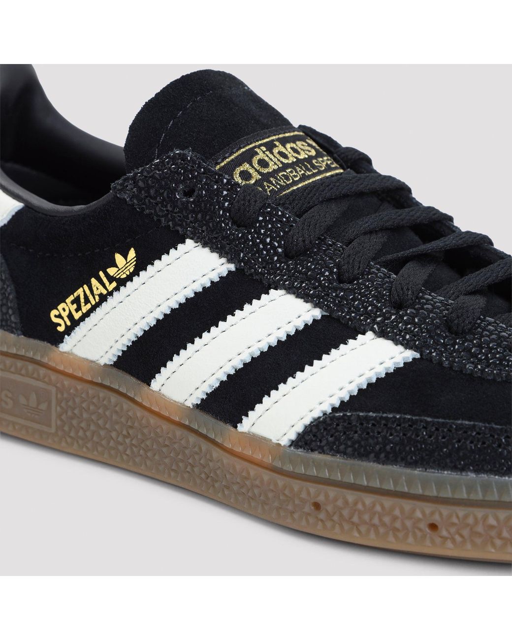 Adidas Black Handball Spezial Suede Sneakers
