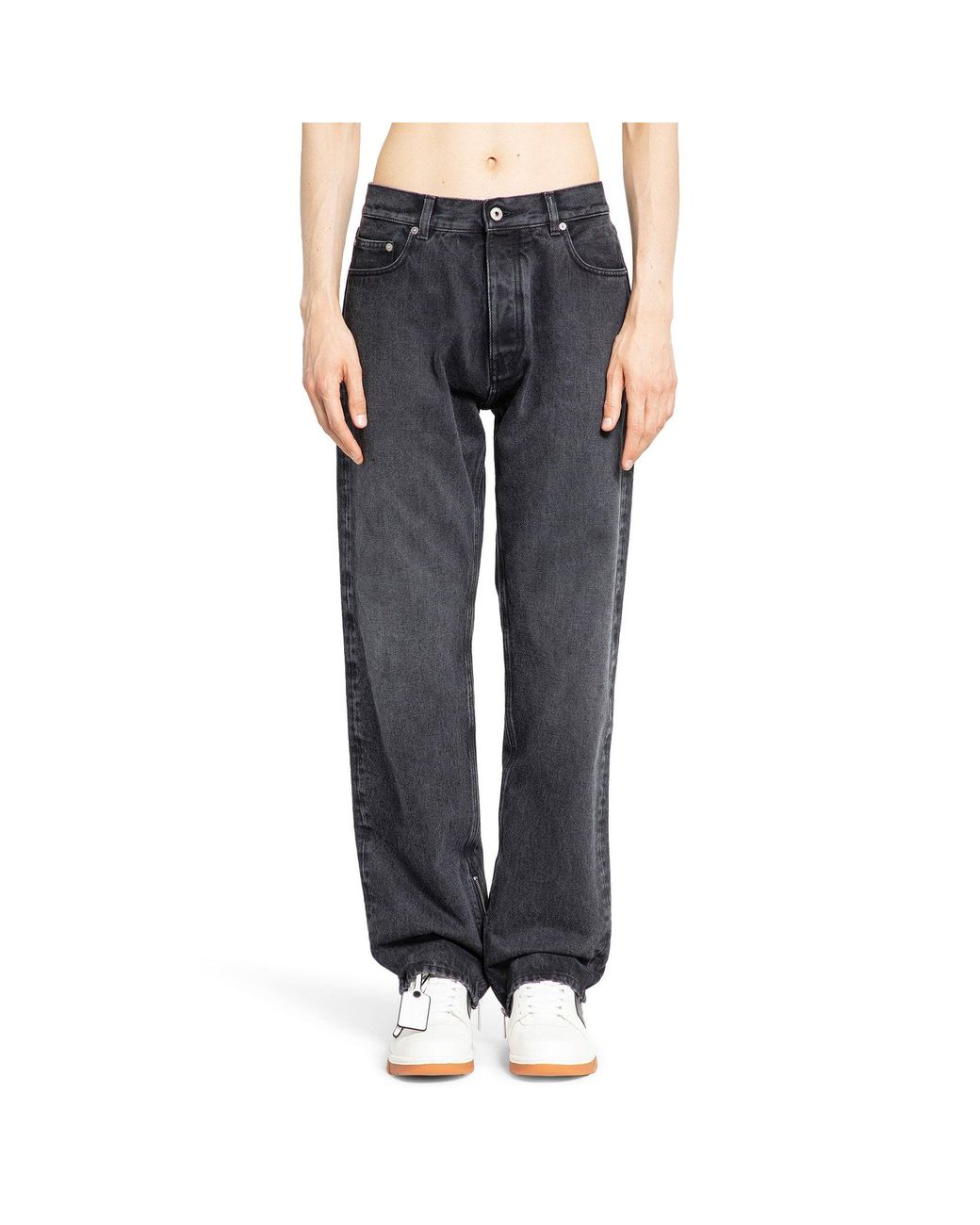 Off-White c/o Virgil Abloh Black Washed Denim Jeans for men