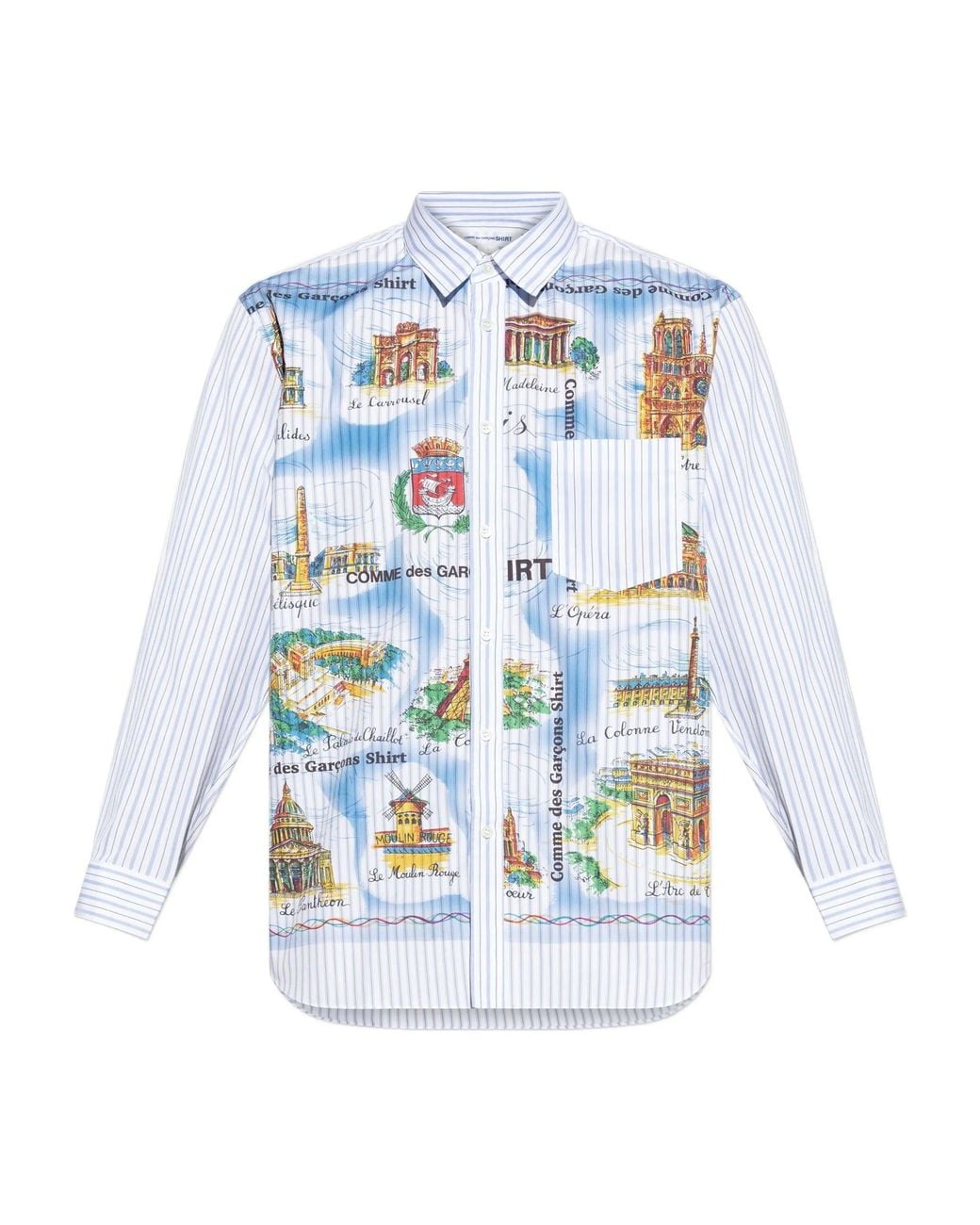 Comme des Garçons Blue Shirt Woven