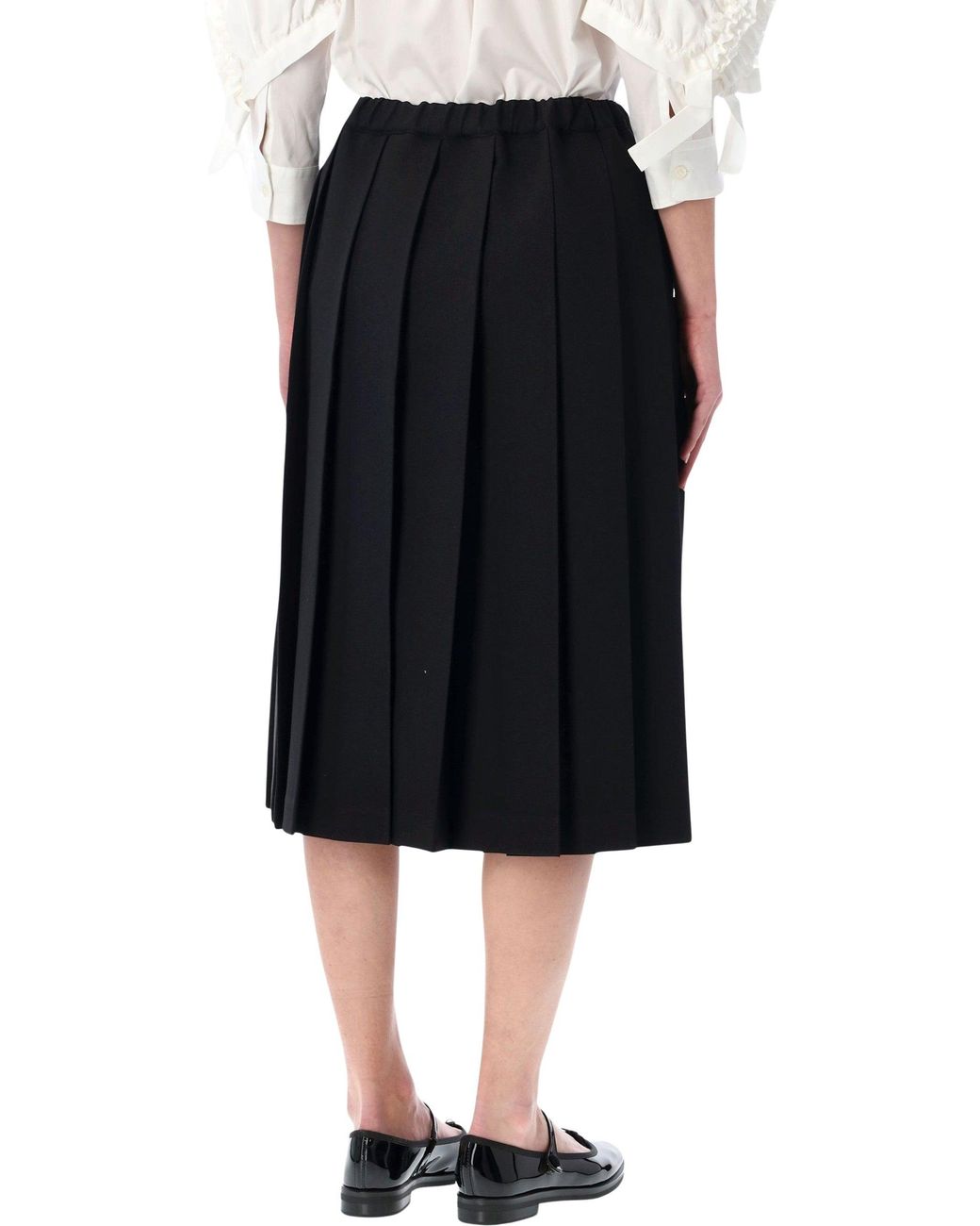 Comme des Garçons Black Girl Pleated Midi Skirt