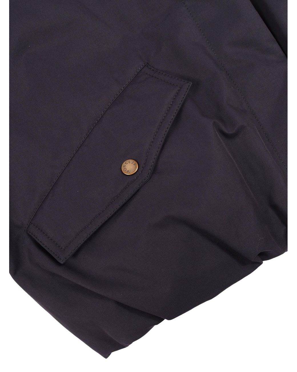 Moncler Blue Marineblaue Eukalyptusjacke