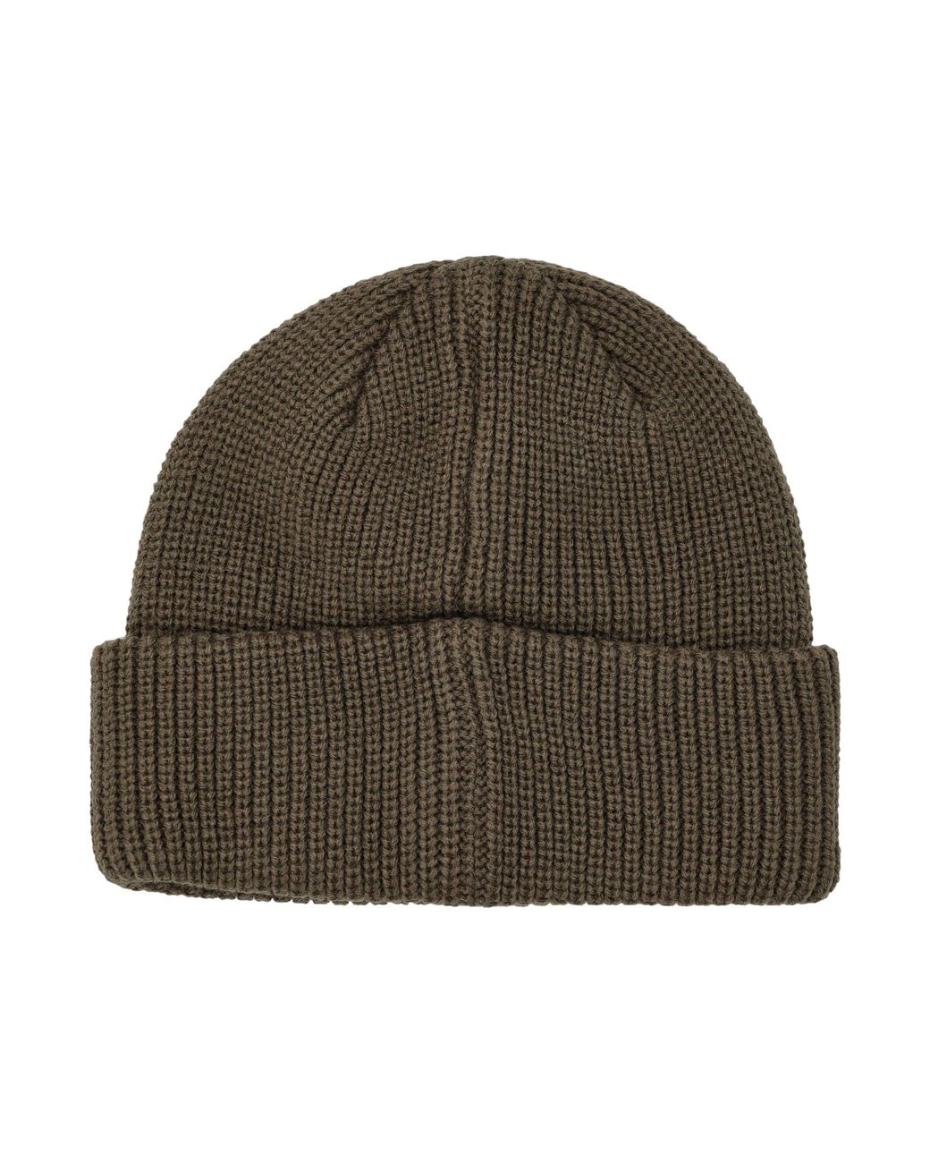 Obey Green Rib-Knit Mid-Depth Beanie With Mini Logo