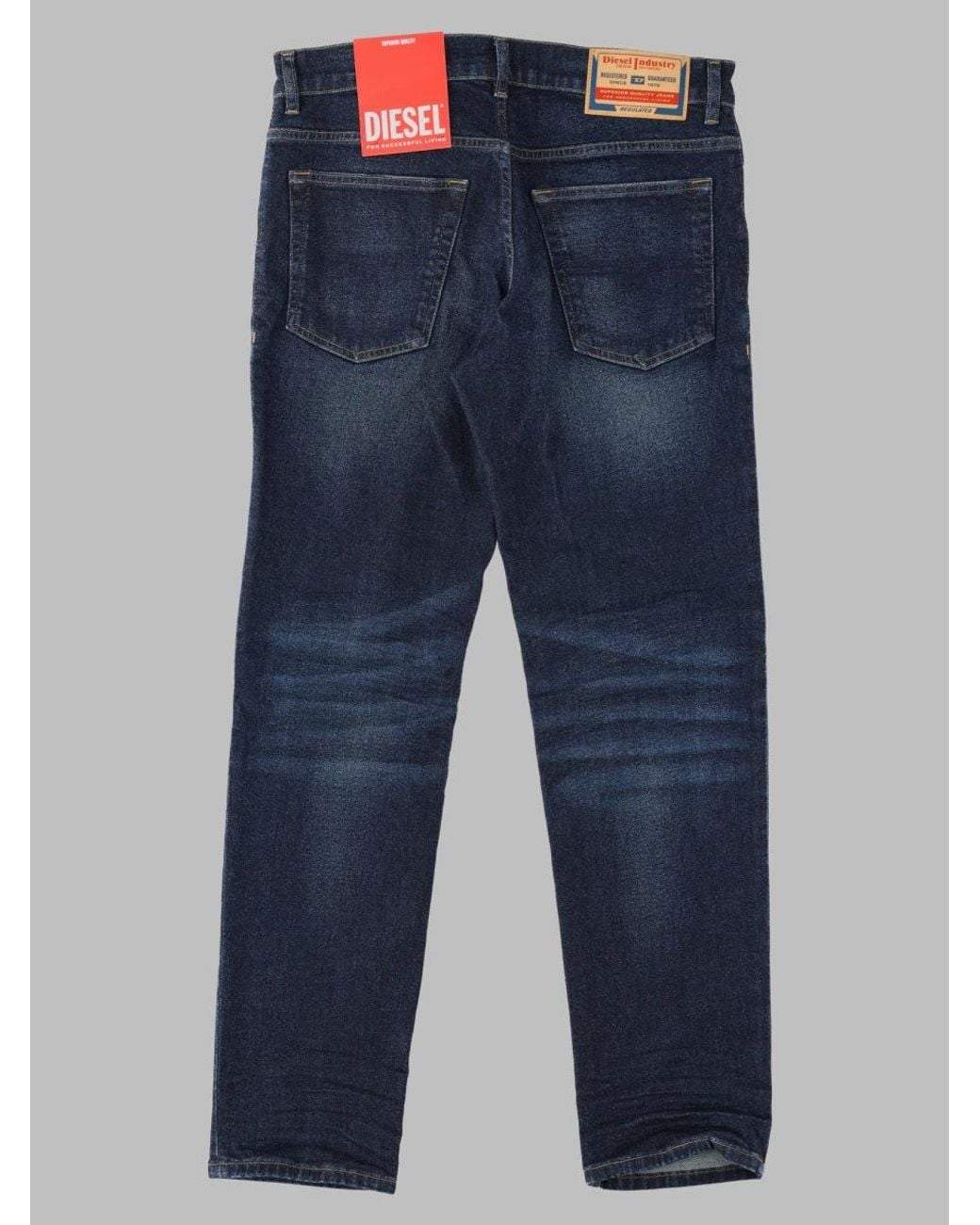 DIESEL Blue Stretch Jeans for men