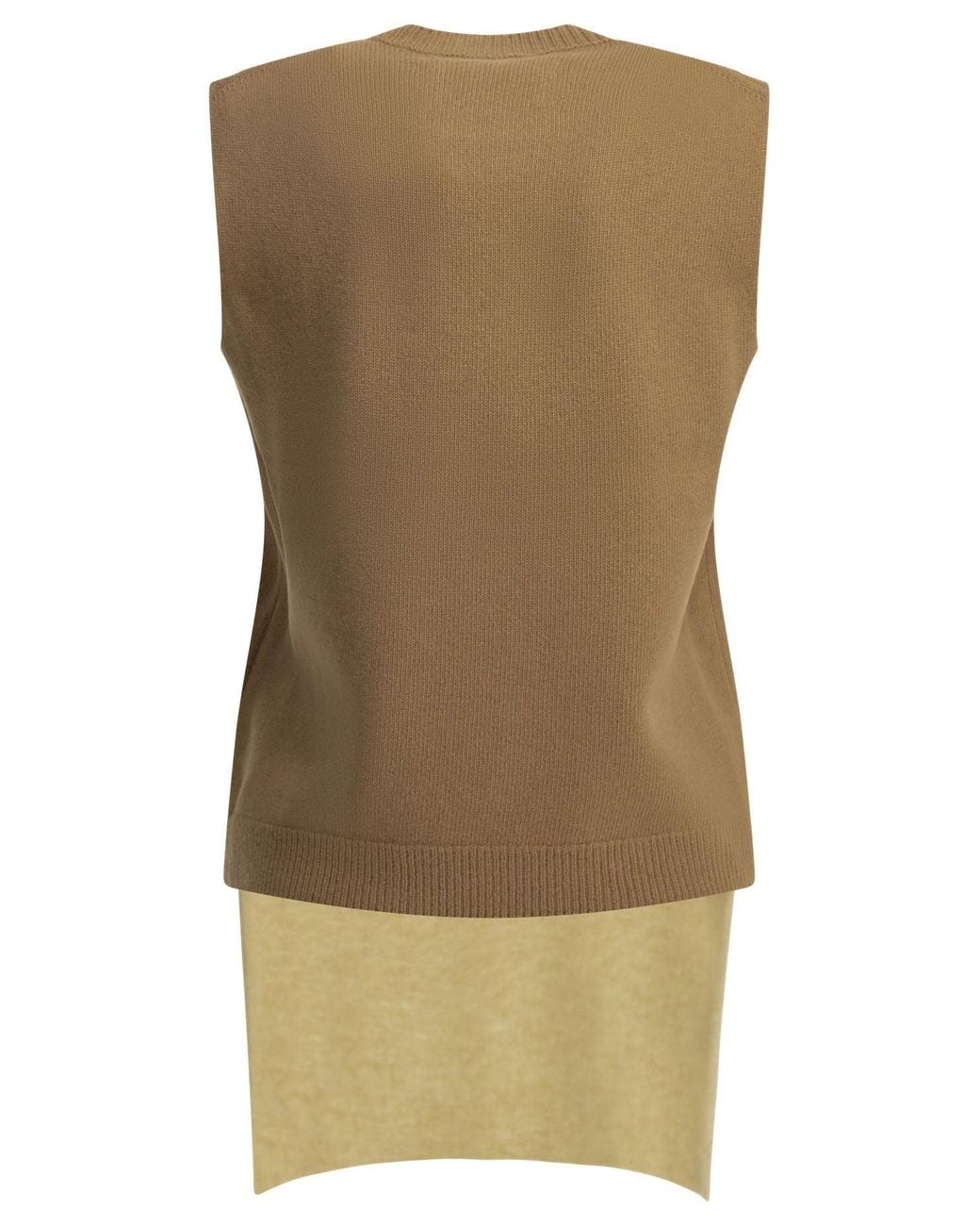 Maison Margiela Natural Virgin Wool Vest