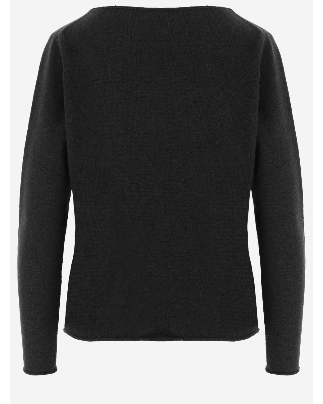 Allude Black Cashmere Sweater
