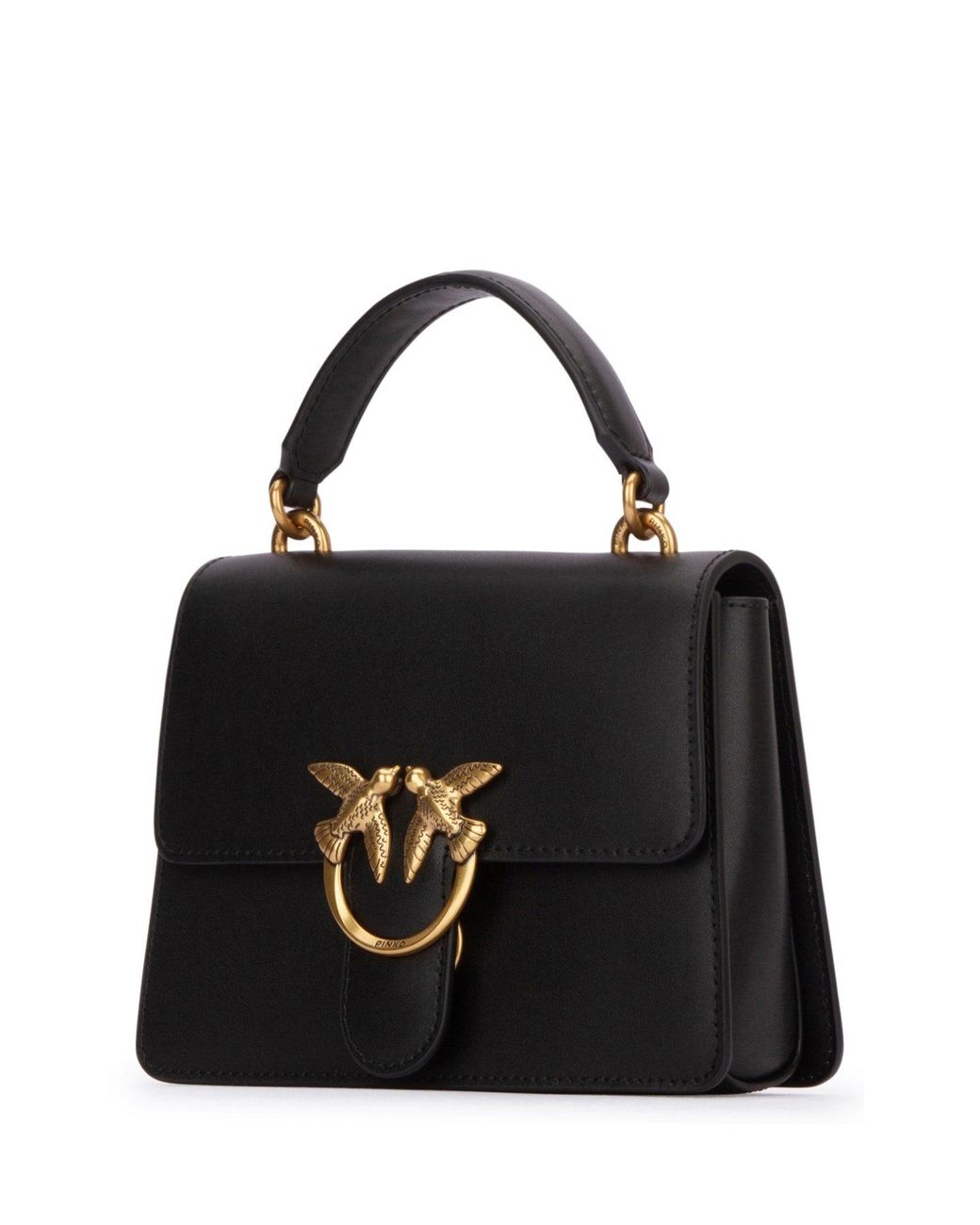Pinko Black Love One Top Handle Mini Light