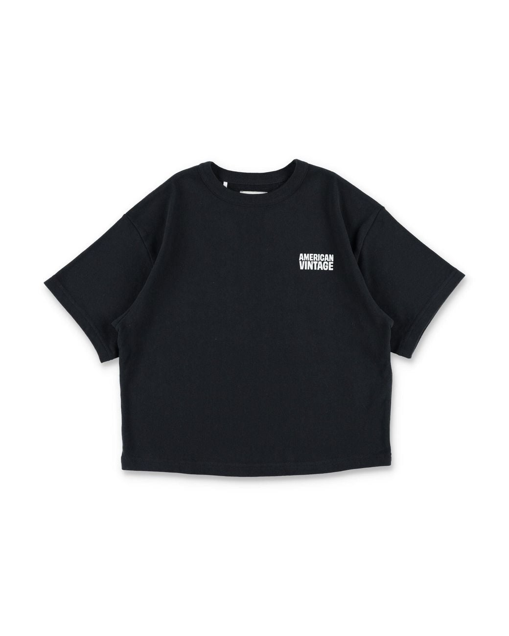 American Vintage Blue Girls Logo Boxy T-Shirt
