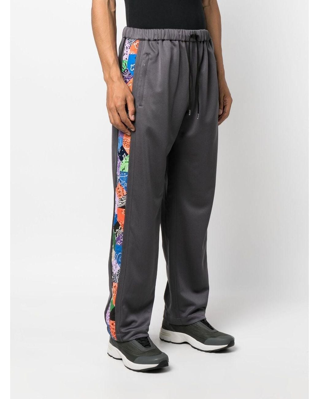 Children of the discordance Gray Printed Bandana Trousers for men